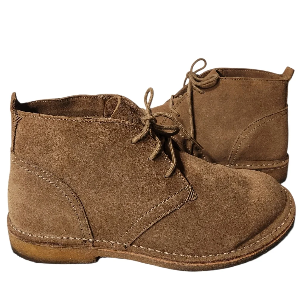 LL Bean Suede Classic Desert Chukka Boots Size 10 Wide EUC